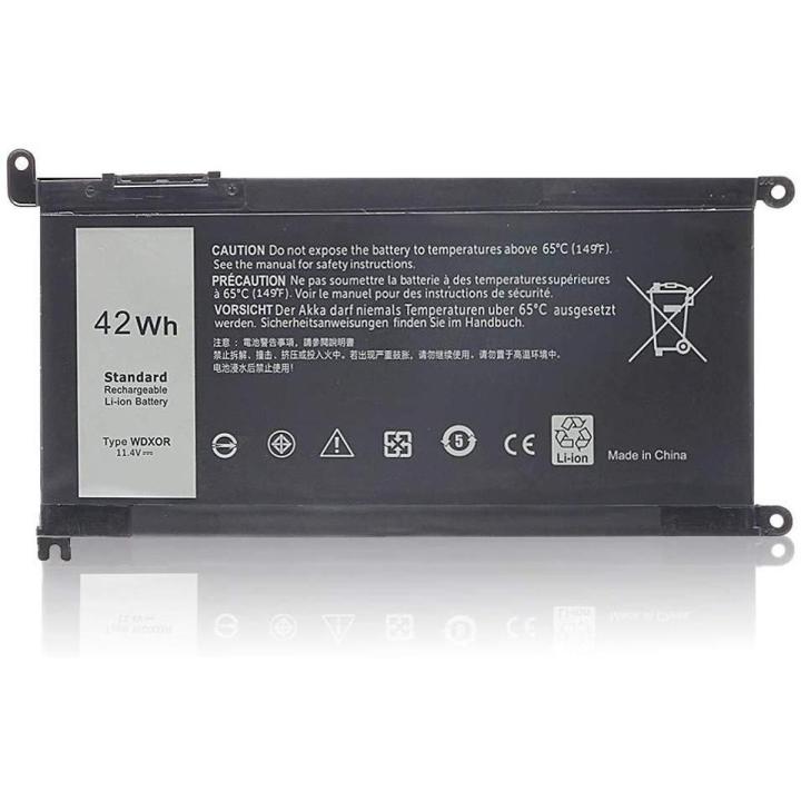 Laptop Battery 3  Cell  Inspiron 15 5578 7560 7570   TYPE -  WDX0R  3CRH3 T2JX4    - Black