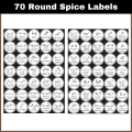 Jar Labels Urdu & English (35 & 70) - Customizable - 1.5 inch - Easily Peelable and Applicable Jar Stickers by Prime Impressions. 