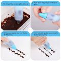 【shengxiong6525】IVYSHION 42pcsset Cake Supplies Tips Kits Baking Cupcake Icing Tips Bags Smoothers Flower Nails. 