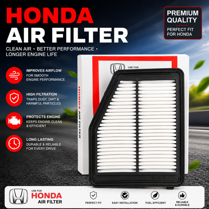 Honda Civic 2012-2016 Rebirth Air Filter | High Performance Engine Air Cleaner Filter for Honda Civic Rebirth