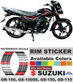 Motorcycel Wheel Stickers for Suzuki GR-150 (Rim Stripe Decal Tape Sticker). 
