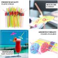 Disposable Umbrella Straws - Party Drinking Straw with Paper Umbrella. 
