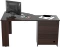 L-Shaped Corner Desk New Design Modern High End office table Living Room Table  With 2 Drawer 1 Cabinet  and Keyboard Tray  4 in 1 Office Table. 