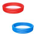 BESTWAY  51103 -  Inflatable Swimming Pool Kids Play 3-Ring Pool Kiddie Pool Water Pool Kids Swimming Pool Fun Ring Pool Water Pool Kids Swimming Pool  60" x 12". 