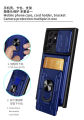 Samsung Galaxy S22 Ultra Phone Case, Hard Armor Camera Protection Cover Ring Stand Card Multifunctional Casing. 