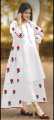 Stylish Collection Stitched Embroidered Flower Gown 3Pc Dress for Women - Dress For Girls - Dress For Women - Stitched Suit for Girls - Stitched Suit For Women. 