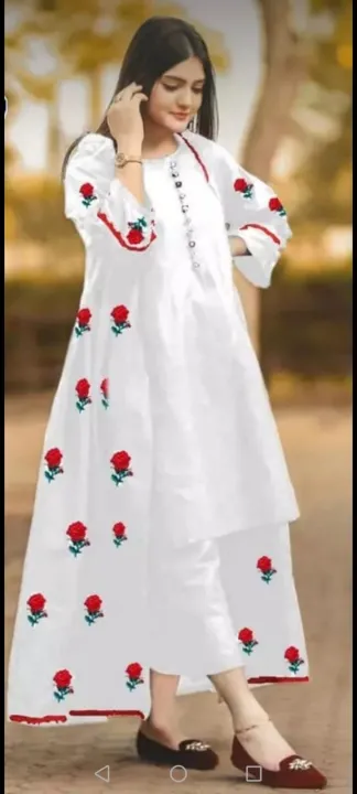 Stylish%20Collection%20Stitched%20Embroidered%20Flower%20Gown%203Pc%20Dress%20-%20Perfect%20For%20Trending%20Women%20And%20Girls%20-%20Image%203