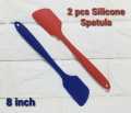 pack of 2 Silicone Spatula 8inch Heat Resistant Non-Stick Flexible Rubber Kitchen Essential Gadget Premium Scraper Spoon. 