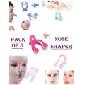 Premium Nose Shaper Clip Pack of 5 - New Anti-Aging, Contouring Beauty Tool for Facial Firming. 