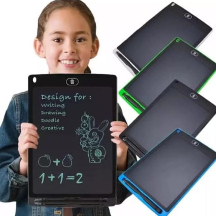 LCD Writing Tablet for kids 8 Inches, 10 Inches, 12 Inches Multicolor, E-writer Digital Memo Pad Erasable Writing Board Learning Toys And Gadgets For Educational And Daily Life Routine Notebook Purpose | Kidzklub