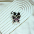 Acrylic Butterfly Key Chain Pendant With Bell Schoolbag Hanging Jewelry KELONG. 