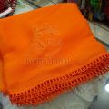 Crinkle Chiffon Dupatta Lightweight Fancy 4 Side Ring Lace Elegant Party Wear for Women & Girls Multiple Colors. 