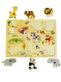 Wooden Puzzle - Farm Animals - Puzzles For Kids - Wooden Puzzles For Kids - Educational Toys For Kids - Puzzle Game - Animals Toys For Kids - Puzzle - Wooden Toys - Learning Toys For Kids - Toys For Kids - Toys For Boys - Toys For Girls. 