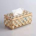 Crystal tissue box Europe style Luxury Paper Towel Crystal Storage Box Home Supplies. 