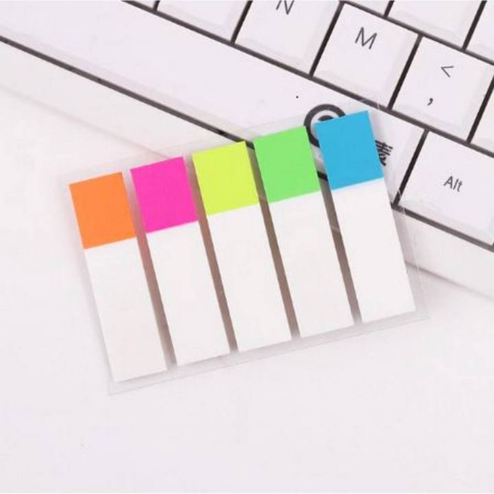 Pack of 100 - Mini Cute Small Sticky Flags Cute Colored Memo Pad Bookmark Marker Memo Flags Sticky Notes Office Supplies