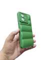 Xiaomi Mi Redmi 13T Soft Puffer Down Jacket Matt Back Case Cover. 