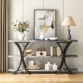 Versatile and Modern 3-Tires console Table and Media Console. 
