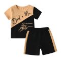 1-4Years Cute Toddler Baby Boy Summer 2pcs Clothes Set New Printed Short Sleeve Patchwork T-shirt Top with Short Pants Outfits. 