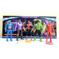 Avengers Endgame Action Figures Super Heroes Spiderman Hulk Iron Man Hulk Captain America- 5 Figures Set For Kids. 