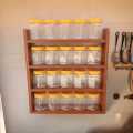 Wooden Spice Rack || Wooden Shelf || Kitchen Organization idea || Essential Oil Rack || Kitchen Shelves || Spices || Jar Shelf. 