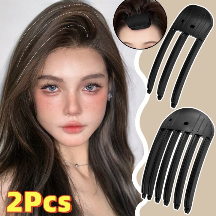 2Pcs 6/3Teeth Fluffy Hair Roots Clips Comb Lazy Hair Top Styling Curling Barrel Portable Korean Hairs Clip Volume Wind Sculpting Comb