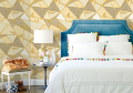 Golden Times Panels Design Wallpapers Non Self-adhesive (Roll size 0.53 x 9.5 meters). 
