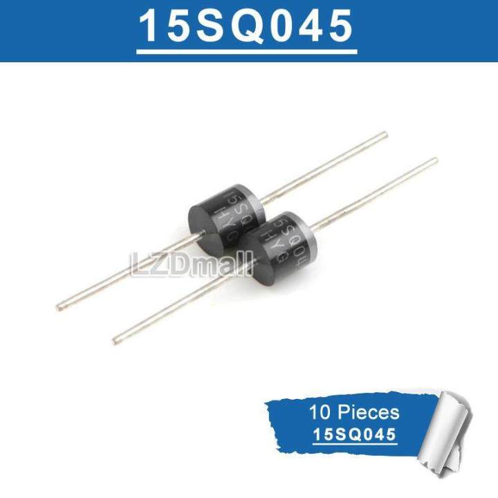 【FOOT SOFA】10pcs 15SQ045 15amp 45V Diode Axial Schottky Blocking Diodes for Solar Cells Panel,15SQO45 Schottky New original