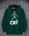 Cr7 Cristiano Ronaldo Printed Fleece Full Sleeves Pull Over Hoodie For Men & Boys. 