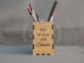 Personalized Pen Holder Laser Cut - Custom Desk Organizer Gift , Pencil Storage Wooden Box. 
