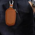 Car Key Holder Case Men's Key Bag PU Leather Universal Keychain Wallet Pouch. 