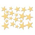 20Pcs/Set Star Shape Mirror Wall Stickers Wallpaper Home Bedroom Ceiling Decor. 