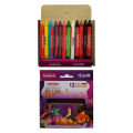 Goldfish Crayon Colors Wax 12 Colour Box Set Vibrant Colors for Kids and Adults. 
