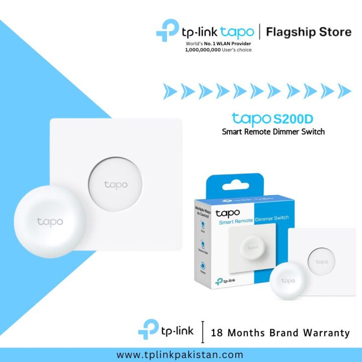 TP-Link Smart Remote Dimmer Switch Tapo S200D Smart Remote Dimmer Switch - 18 Months Brand Warranty