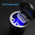Car Ashtray Universal - Quartz Watch Car Ashtray with Beautiful LED Lighting - Solid and Durable Product. 