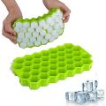Honey Cube Honeycomb Tray 37 Silicone Cubes Ice Cube Making Mold with Lids. 