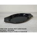 1 Piece Melamine Banana Large Tray - Serving Tray -  Melamine Material - White & Black. 