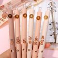 New ST Tip Capybara Neutral Pen 0.5mm Black Ink Press Type Ballpoint Pen Quick Drying School Supplies Signing Pen Student. 