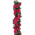 Topsky Artificial Fake Silk Rose Flower Ivy Vine Hanging Wedding Décor Party Home Garden Supermarket Decoration. 