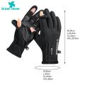 Green Home Photography Gloves Zipper Uni Outdoor Winter Sports 2 Fingers Flip Touch Screen Photography Gloves. 