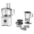 Moulinex 800W Easy Force Food Processor With 6 Attachments, +25 different functions FP247127 White. 