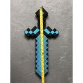 （New）Minecraft Blue Diamond word EVA Weapon Game Play mall ize. 