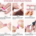 New Nail Art Stickers Decoration Full Cover Nail Polish Sticker Self Adhesive Nail Wrap For Nail Art. 