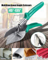 45°-135° Adjustable Angle Miter Shear Cutter – Precision Hand Tool. 