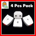 4 Pcs Electric 2 Pin Female Plug Socket High Quality Used with Male Plug. 