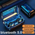 F9 Tws Wireless Earbuds f9 earbuds Bluetooth 5.0 With Active Noise Cancellation In-Ear Headphones Fingerprint Touch Sensor With Mic 2000mah Led Display With Charging Case Better Than M10 M28 M19 Mini Earbuds Air F9 Pro+ M90 Pro Sports Best Waterproof Ai. 