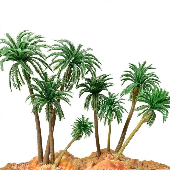 Model Trees Palm Tree Miniature Landscape for Projects, 12PCS