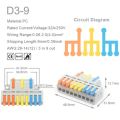 1 in multiple out Quick Wiring Connector Universal Splitter wiring cable Push-in Can Combined. 