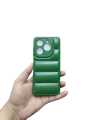 Itel P55 Back Cover Soft Puffer Down Jacket Camera Protection Phone Case. 