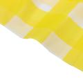 2 Pack Yellow and White Gingham Pattern Yellow and White Gingham Tablecloth 54 X 108 Inches Rectangle Desktop Decoration Plastics Waterproof & Wrinkle Checkered Background Disposable Plastic Tablecloth For Birthday Party. 