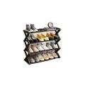 Premium Quality 4 Layers X-Type Foldable Fashion Shoe Organizer Stand,Shoe Rack with 5 color options,Shoe Organizer Stand in Modern Design. 